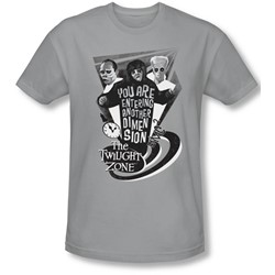 Twilight Zone - Mens Another Dimension T-Shirt In Silver