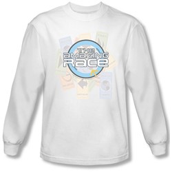 Amazing Race - Mens The Race Long Sleeve Shirt In White