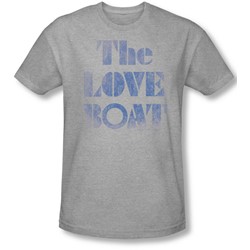 Love Boat - Mens Distressed T-Shirt In Heather