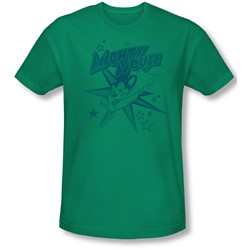 Mighty Mouse - Mens Mighty Mouse T-Shirt In Kelly Green