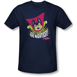 Mighty Mouse - Mens The Mightiest T-Shirt In Navy