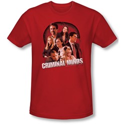 Criminal Minds - Mens Brain Trust T-Shirt In Red