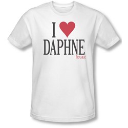 Frasier - Mens I Heart Daphne T-Shirt In White