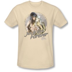 Dark Crystal - Mens Jen & Kira T-Shirt In Cream