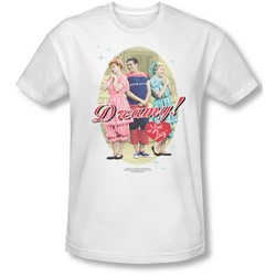 I Love Lucy - Mens Dreamy! T-Shirt In White