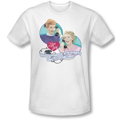 I Love Lucy - Mens Always Connected T-Shirt In White