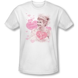 I Love Lucy - Mens Show Stopper T-Shirt In White