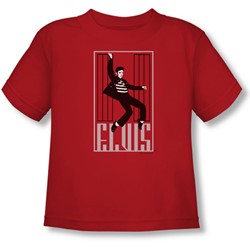 Elvis Presley - Toddler One Jailhouse T-Shirt In Red