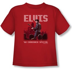 Elvis Presley - Toddler Return Of The King T-Shirt In Red