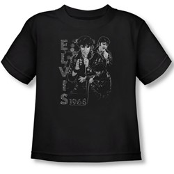 Elvis Presley - Toddler Leathered T-Shirt In Black