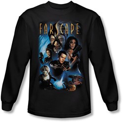 Farscape - Mens Comic Cover Long Sleeve Shirt In Black