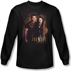 Farscape - Mens Wanted Long Sleeve Shirt In Black