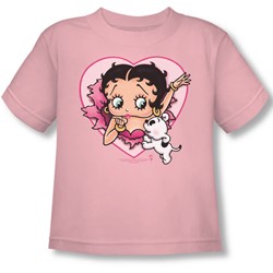 Betty Boop - Toddler I Love Betty T-Shirt In Pink