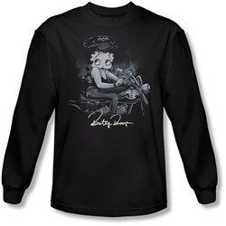 Betty Boop - Mens Storm Rider Long Sleeve Shirt In Black
