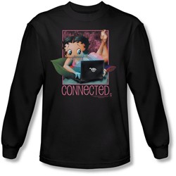 Betty Boop - Mens Connected Long Sleeve Shirt In Black
