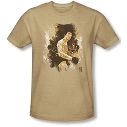 Bruce Lee - Mens Intensity T-Shirt In Sand