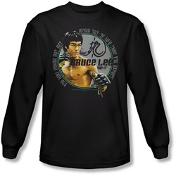 Bruce Lee - Mens Expectations Long Sleeve Shirt In Black