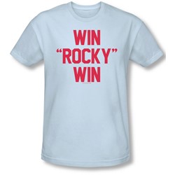 Rocky - Mens Win Rocky Win T-Shirt In Light Blue