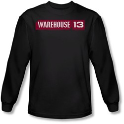 Warehouse 13 - Mens Logo Long Sleeve Shirt In Black