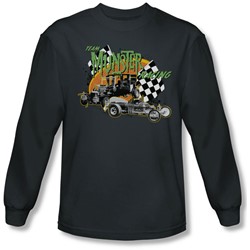 The Munsters - Mens Munster Racing Long Sleeve Shirt In Charcoal