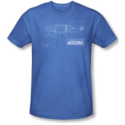 Warehouse 13 - Mens Tesla Gun T-Shirt In Royal