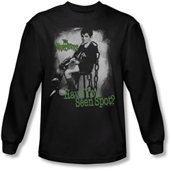 The Munsters - Mens Have You Seen Spot Long Sleeve Shirt In Black