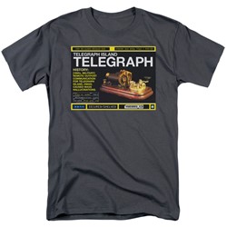 Warehouse 13 - Mens Telegraph Island T-Shirt In Charcoal