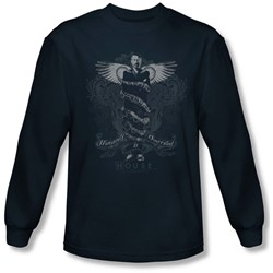 House - Mens Humanity Is Overrated Long Sleeve Shirt In Navy