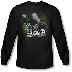 Law & Order - Mens I'Ll Kill Ya Long Sleeve Shirt In Black