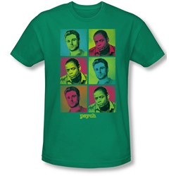 Psych - Mens Squared T-Shirt In Kelly Green