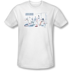 Law & Order - Mens Dominos T-Shirt In White