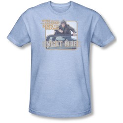 Knight Rider - Mens Back Seat T-Shirt In Light Blue