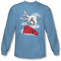 Airplane - Mens Logo Long Sleeve Shirt In Carolina Blue