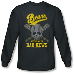 Bad News Bears - Mens Always Bad News Long Sleeve Shirt In Charcoal