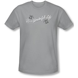 Its A Wonderful Life - Mens Logo T-Shirt In Silver