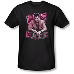 Pretty In Pink - Mens I Heart Duckie T-Shirt In Black