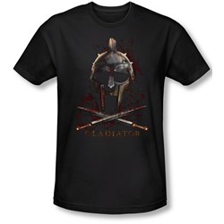 Gladiator - Mens Helmet T-Shirt In Black