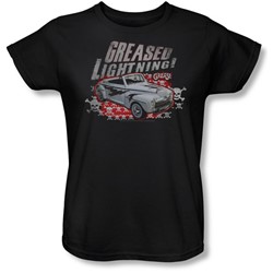 Grease - Womens Greased Lightening T-Shirt In Black