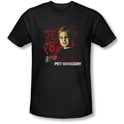 Pet Sematary - Mens I Want To Play T-Shirt In Black