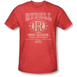 Grease - Mens Rydell High T-Shirt In Red