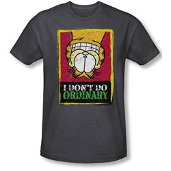 Garfield - Mens I Don'T Do Ordinary T-Shirt In Charcoal