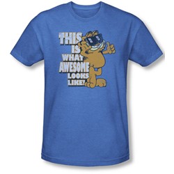 Garfield - Mens Awesome T-Shirt In Royal