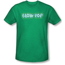 Tootsie Roll - Mens Blow Pop Logo T-Shirt In Kelly Green