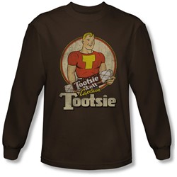 Tootsie Roll - Mens Captain Tootsie Long Sleeve Shirt In Coffee