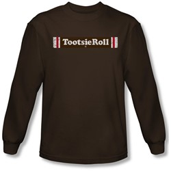 Tootsie Roll - Mens Tootsie Roll Logo Long Sleeve Shirt In Coffee