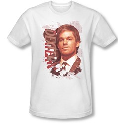 Dexter - Mens Splatter T-Shirt In White