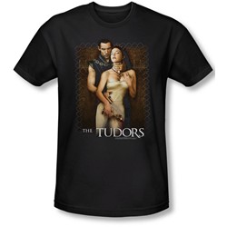 Tudors - Mens Spilt Wine T-Shirt In Black