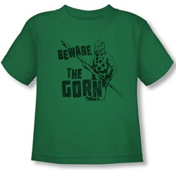 Star Trek - Toddler Beware The Gorn T-Shirt In Kelly Green