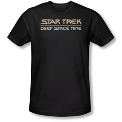 Star Trek - Mens Deep Space Nine Logo T-Shirt In Black