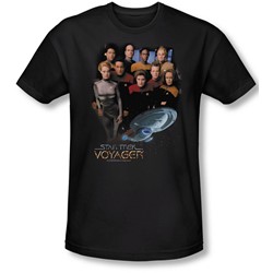 Star Trek - Mens Voyager Crew T-Shirt In Black